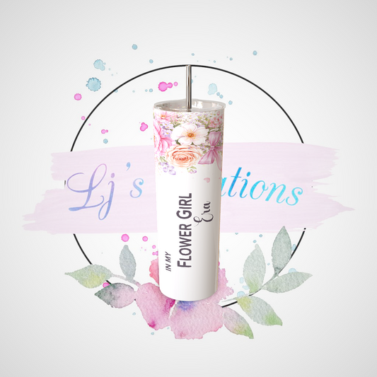 In My Flower Girl Era - Floral Design - 20oz Stainless Steel Tumbler