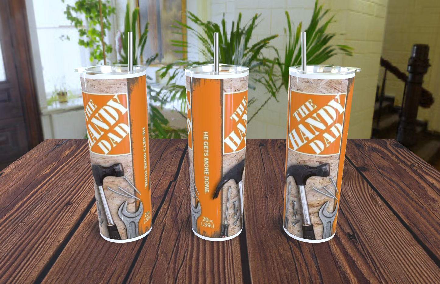 Fathers 20oz stainless steel tumblers - customisable