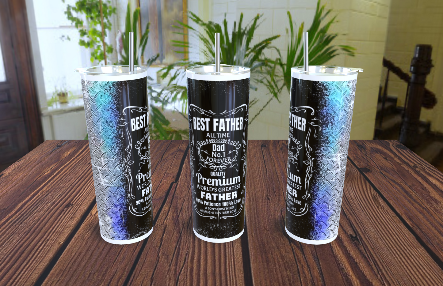 Fathers 20oz stainless steel tumblers - customisable