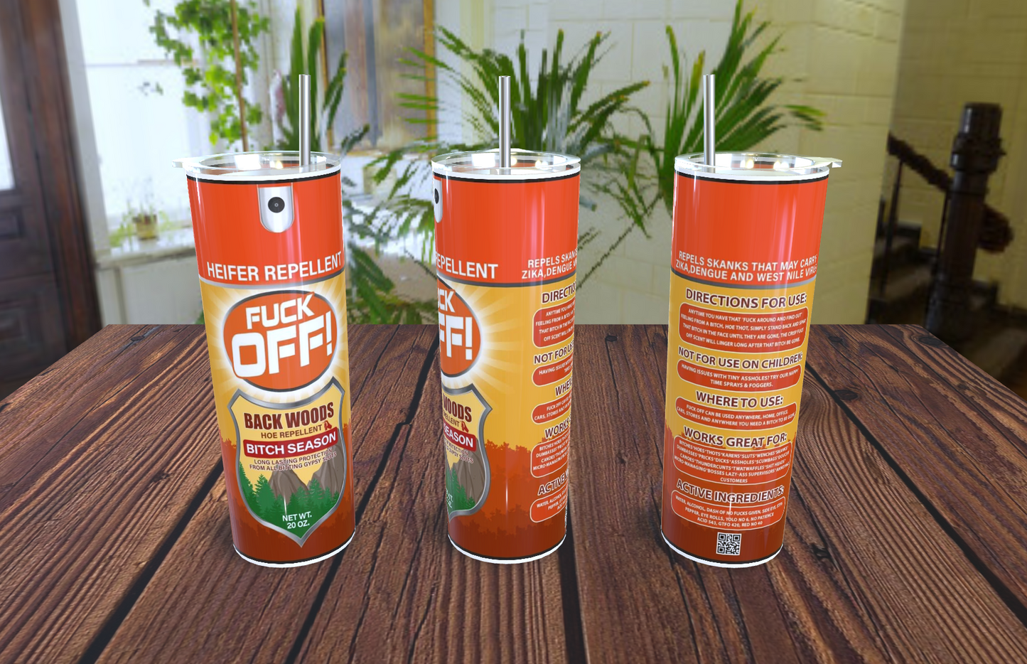 F*ck off - Heifer Repellent 20oz tumbler