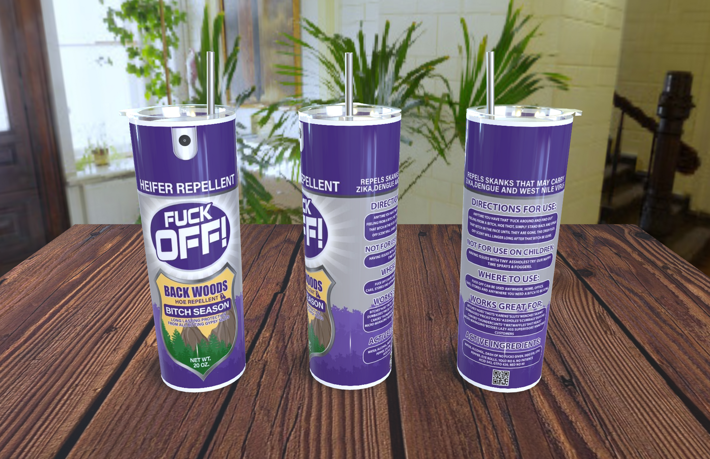 F*ck off - Heifer Repellent 20oz tumbler