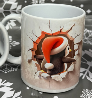 Xmas Mugs with 3D Animal design - 11oz