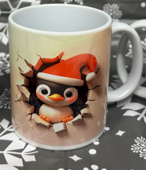 Xmas Mugs with 3D Animal design - 11oz