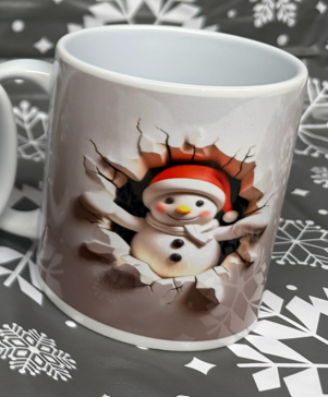 Xmas Mugs with 3D Animal design - 11oz